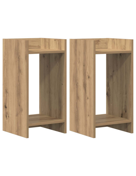 Supporto per piante 2 pcs Rovere Artigianale 30 x 30 x 60 cm