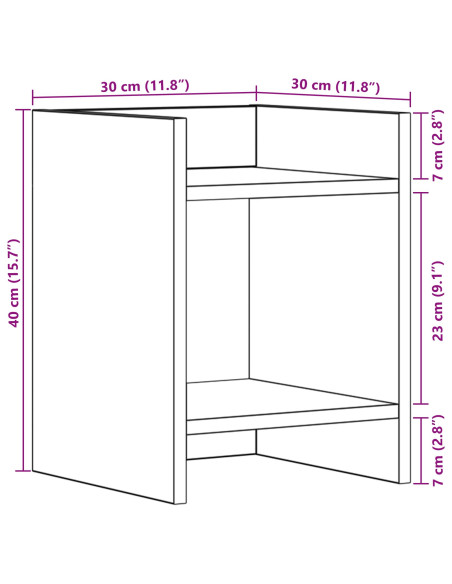 Supporto per piante Bianco 30 x 30 x 40 cm Legno ingegnerizzato