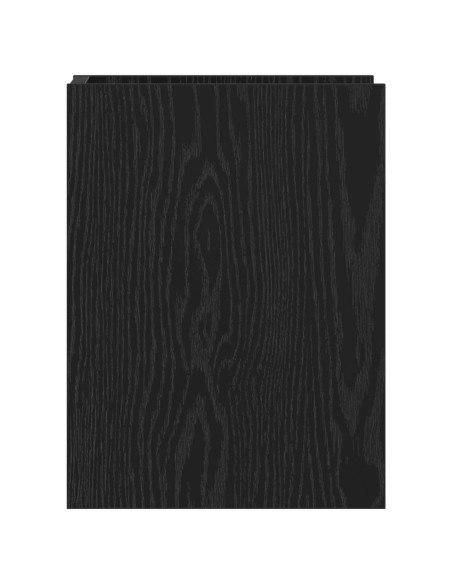 Supporto per piante con lo scaffale Rovere Nero 30 x 30 x 40 cm