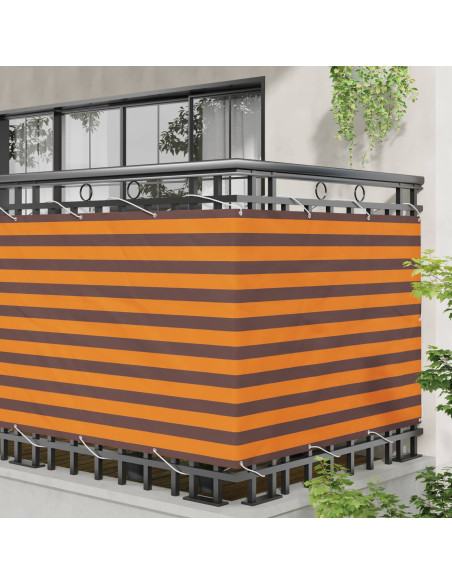 Schermo da balcone Arancione e Marrone 120 x 200 cm