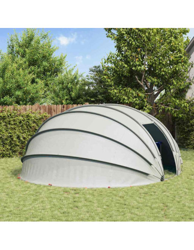 Tenda da piscina a cupola Grigio 538 x 440 x 204 cm