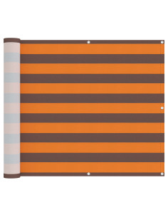Schermo da balcone Arancione e Marrone 100 x 600 cm 2