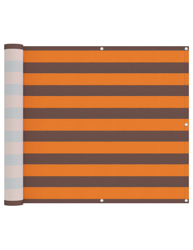 Schermo da balcone Arancione e Marrone 100 x 300 cm