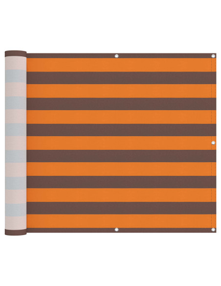 Schermo da balcone Arancione e Marrone 100 x 300 cm