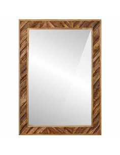 Specchio Montaggio a parete Marrone 70 x 50 x 3 cm Vetro 2