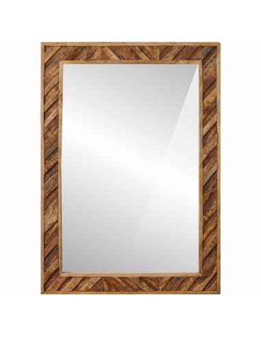 Specchio Montaggio a parete Marrone 70 x 50 x 3 cm Vetro