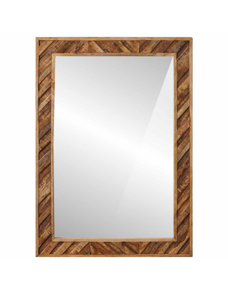 Specchio Montaggio a parete Marrone 70 x 50 x 3 cm Vetro