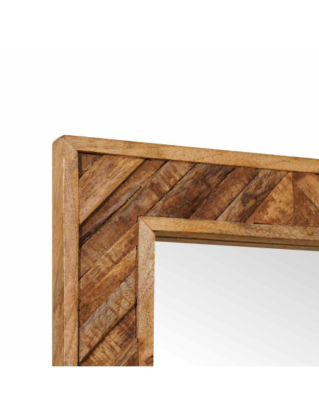 Specchio Montaggio a parete Marrone 70 x 50 x 3 cm Vetro