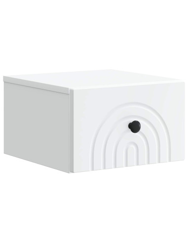 Mobiletto da notte a muro 2 pcs Bianco 33 x 34,5 x 20 cm