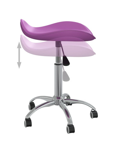 Sedia da Ufficio Viola in Similpelle