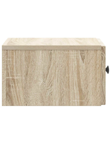 Mobiletto da notte a muro Rovere Sonoma 33 x 34,5 x 20 cm