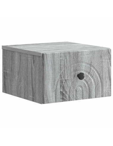 Mobiletto da notte a muro 2 pcs Grigio Sonoma 33 x 34,5 x 20 cm