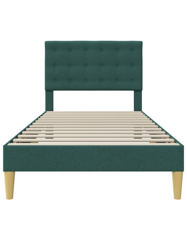 Struttura del letto Verde Scuro 80 x 200 cm Tessuto