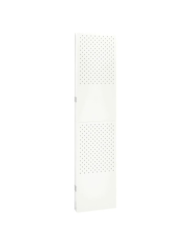 Paravento a 4 Pannelli Bianco 160x180 cm in Acciaio