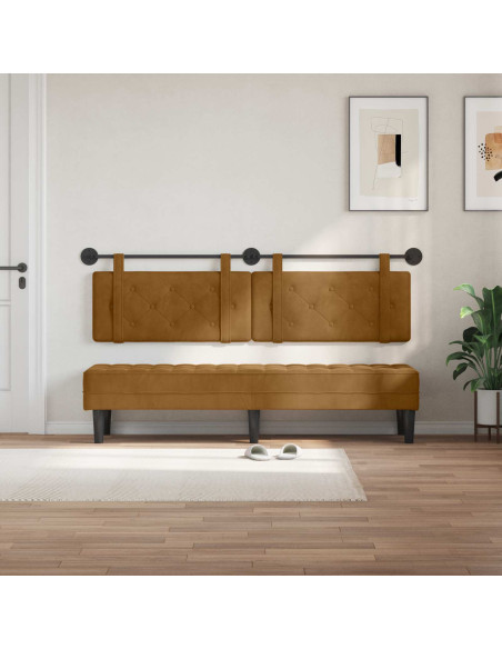 Testata appesa Marrone 170 x 55 x 5 cm Velluto