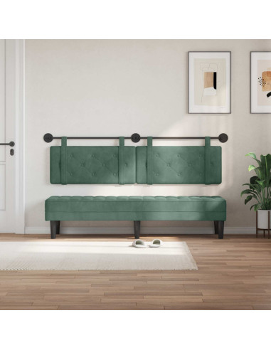Testata appesa Verde Mare 170 x 55 x 5 cm Velluto