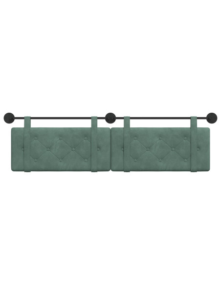 Testata appesa Verde Mare 170 x 55 x 5 cm Velluto