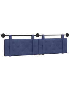 Testata appesa Blu Polizia 170 x 55 x 5 cm Velluto 2