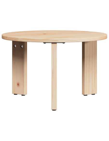 Tavolino da salotto 2 pcs Naturale Legno massello di pino