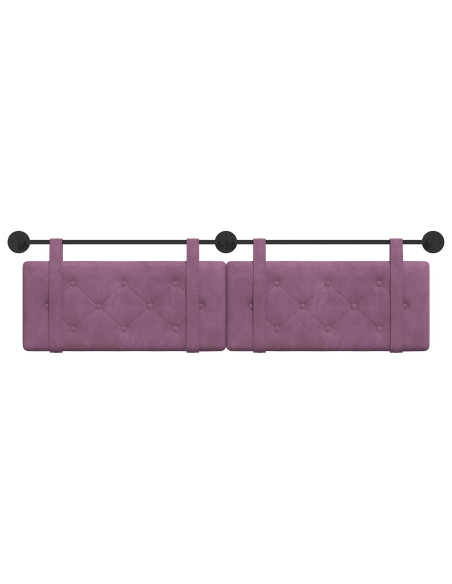 Testata appesa Montaggio a parete Viola 170 x 55 x 5 cm Velluto