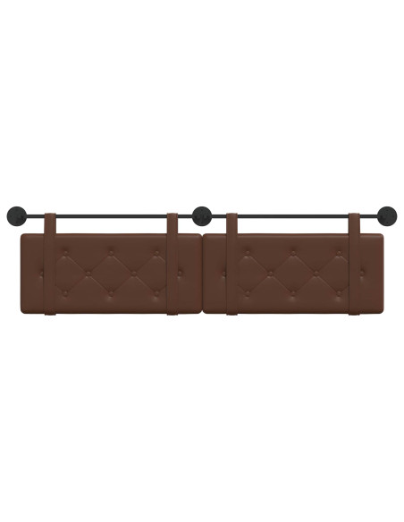 Testata appesa Marrone 170 x 55 x 5 cm Pelle Sintetica