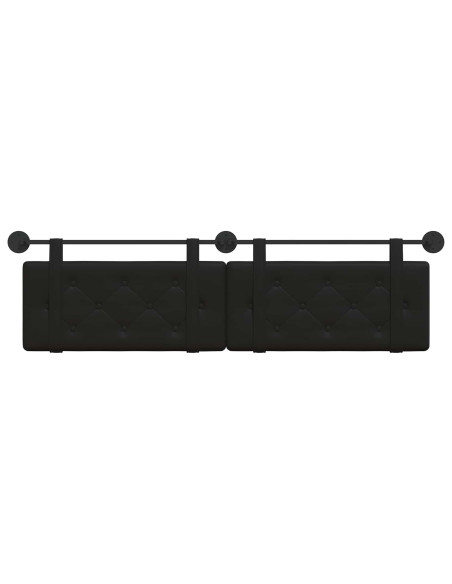 Testata appesa Nero 170 x 55 x 5 cm Pelle Sintetica
