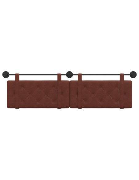 Testata appesa Marrone Lucido 170 x 55 x 5 cm PU Antico