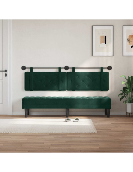 Testata appesa Verde Scuro 190 x 55 x 5 cm Velluto