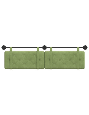 Testata appesa Verde chiaro 190 x 55 x 5 cm Velluto