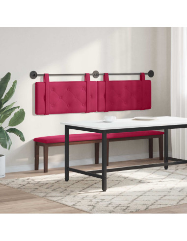 Testata appesa Rosso Vino 190 x 55 x 5 cm Velluto