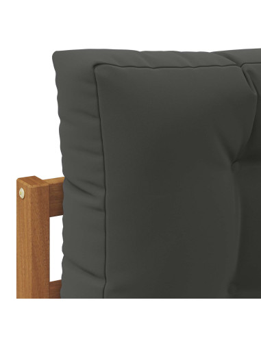 Set di divani da esterno con cuscino 3 pcs Naturale e Antracite