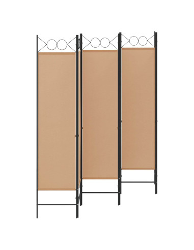 Divisore per Stanza a 6 Pannelli Beige 240 x 180 cm Tessuto