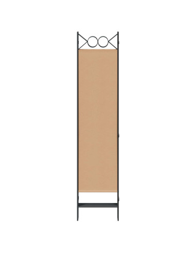 Divisore per Stanza a 6 Pannelli Beige 240 x 180 cm Tessuto