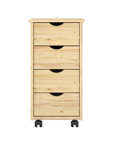 Mobile con Ruote con ruota Marrone 65,5 x 34 x 39 cm