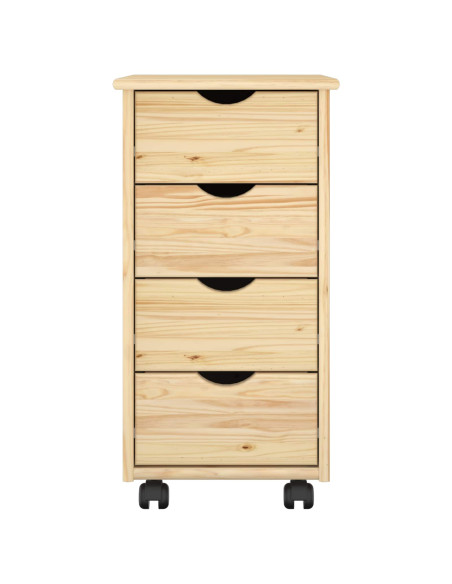 Mobile con Ruote con ruota Marrone 65,5 x 34 x 39 cm