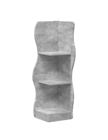 Mensola angolare Grigio Cemento 34 x 33 x 102 cm