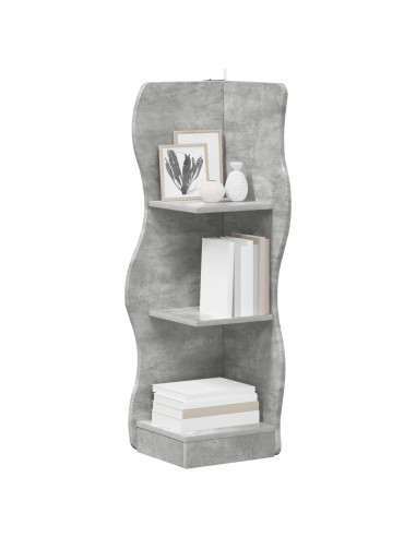 Mensola angolare Grigio Cemento 34 x 33 x 102 cm