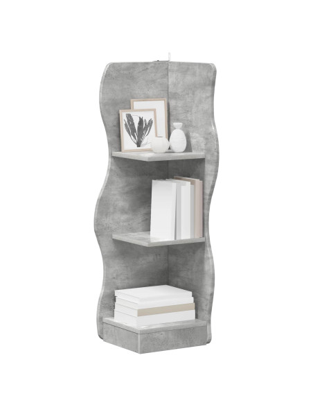 Mensola angolare Grigio Cemento 34 x 33 x 102 cm