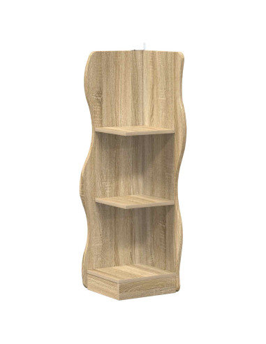 Mensola angolare con lo scaffale Rovere Sonoma 34 x 33 x 102 cm