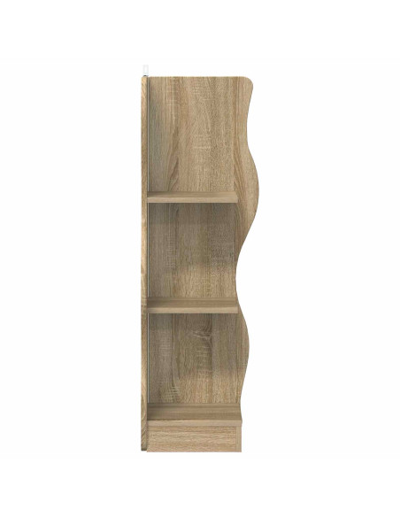 Mensola angolare con lo scaffale Rovere Sonoma 34 x 33 x 102 cm