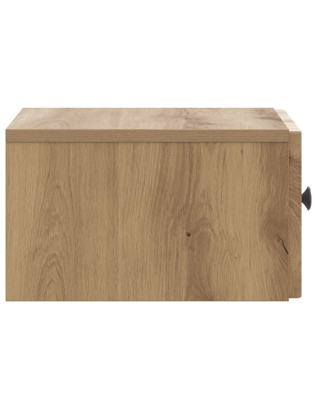 Mobiletto da notte a muro Rovere Artigianale 33 x 34,5 x 20 cm