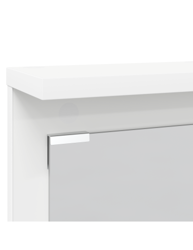 Appendiabiti a muro Bianco 84 x 10 x 80 cm Legno multistrato