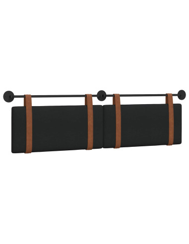 Testata appesa Tinta unita Nero 170 x 55 x 5 cm PU Antico