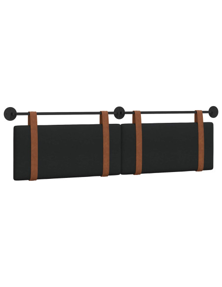 Testata appesa Tinta unita Nero 170 x 55 x 5 cm PU Antico
