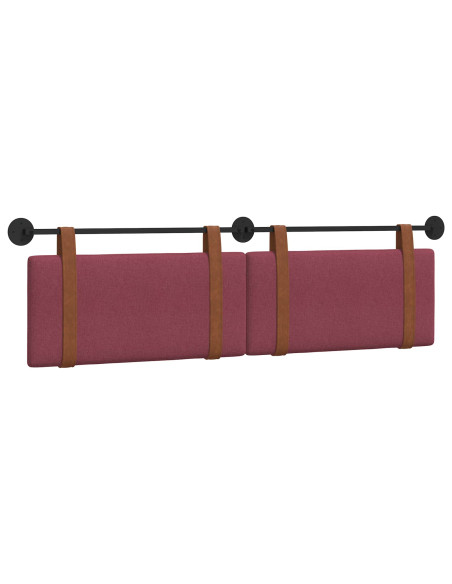 Testata appesa Tinta unita Rosso Vino 170 x 55 x 5 cm PU Antico