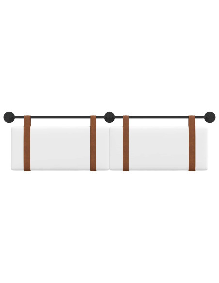Testata appesa Tinta unita Bianco 170 x 55 x 5 cm PU Antico