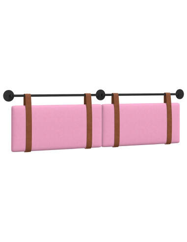 Testata appesa Tinta unita Rosa 170 x 55 x 5 cm PU Antico