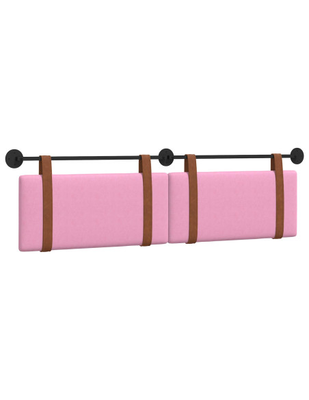 Testata appesa Tinta unita Rosa 170 x 55 x 5 cm PU Antico