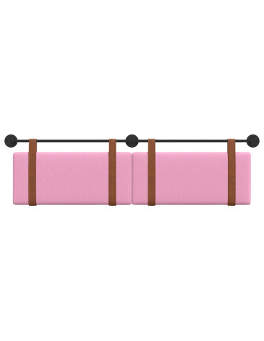 Testata appesa Tinta unita Rosa 170 x 55 x 5 cm PU Antico