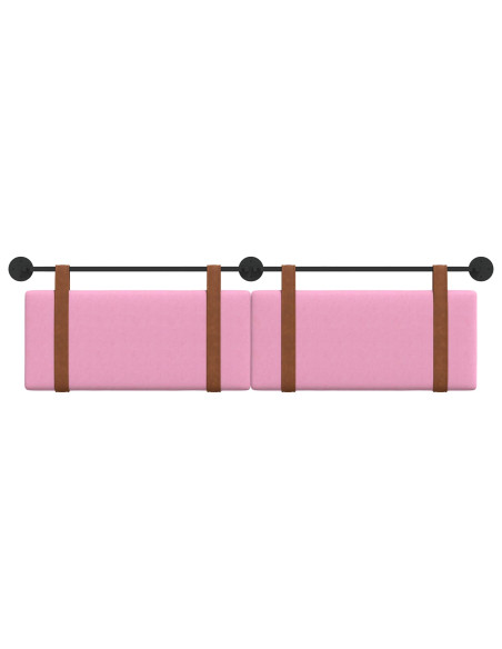 Testata appesa Tinta unita Rosa 170 x 55 x 5 cm PU Antico